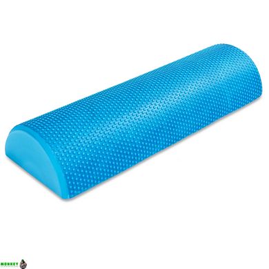 Роллер (полуцилиндр) для йоги и пилатеса массажный Zelart FI-6285-45 45см синий