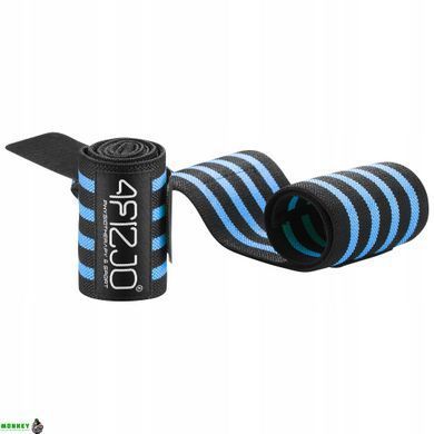 Бинты для запястий (кистевые бинты) 4FIZJO Wrist Wraps Black/Blue (P-5907739317445)