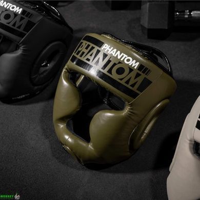 Боксерский шлем Phantom APEX Full Face Army Green (капа в подарок)