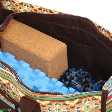 Сумка для фітнесу та йоги SP-Sport DoYourYoga Yoga bag FI-6971-3 бежевий-блакитний