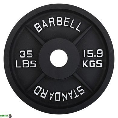 Блины (диски) стальные d-51мм SP-Sport SC-80103-35LB 15,8кг серый