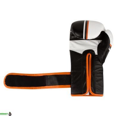 Боксерські рукавички PowerSystem PS 5006 Contender Black/Orange Line 10 унцій