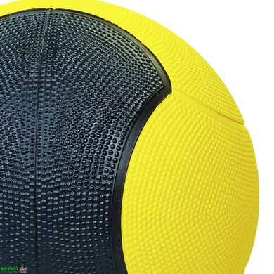 М'яч медичний медбол Zelart Medicine Ball FI-5121-1 1кг жовтий-чорний