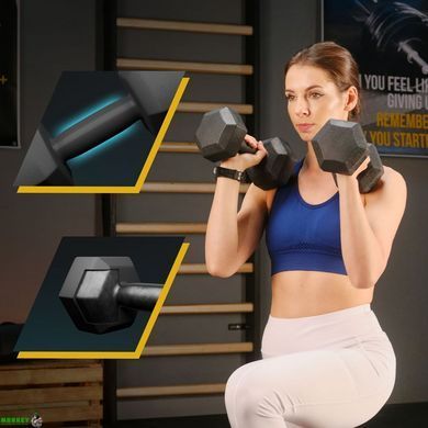 Гантелі для фітнесу композитні TREX Sport TX-008CD 2x8кг