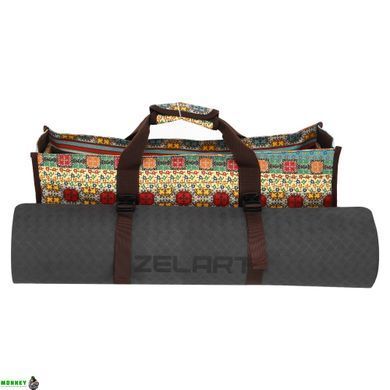 Сумка для фітнесу та йоги SP-Sport DoYourYoga Yoga bag FI-6971-3 бежевий-блакитний