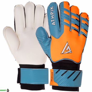 Перчатки вратарские юниорские с защитными вставками на пальцы ATHPIK SP-Sport FB-9277B (PVC, р-р 5-7, цвета в ассортименте)