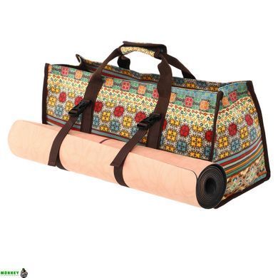 Сумка для фітнесу та йоги SP-Sport DoYourYoga Yoga bag FI-6971-3 бежевий-блакитний