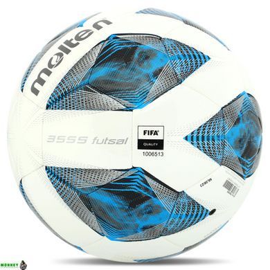 М'яч для футзалу MOLTEN F9A3555 FIFA QLY №4 білий-синій