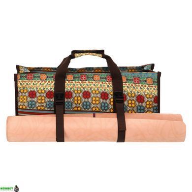 Сумка для фітнесу та йоги SP-Sport DoYourYoga Yoga bag FI-6971-3 бежевий-блакитний