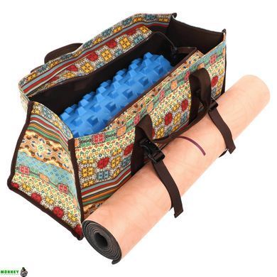 Сумка для фітнесу та йоги SP-Sport DoYourYoga Yoga bag FI-6971-3 бежевий-блакитний