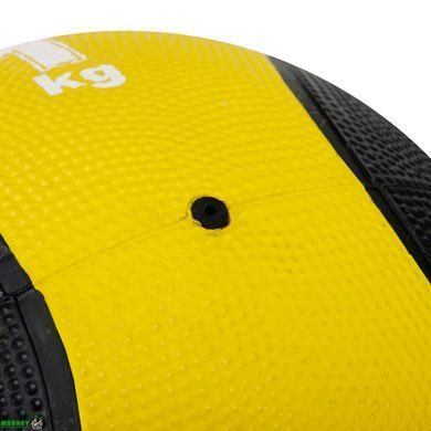М'яч медичний медбол Zelart Medicine Ball FI-5121-1 1кг жовтий-чорний