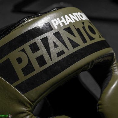 Боксерский шлем Phantom APEX Full Face Army Green (капа в подарок)