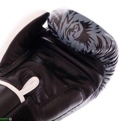 Рукавички боксерські шкіряні TWINS FBGVL3-50 Синій 14 унції WOLF 10-14oz