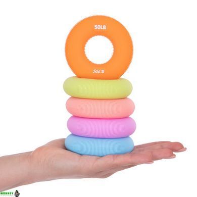 Эспандер кистевой Кольцо JELLO FI-2526 Черный 60LB нагрузка 13,5-27кг