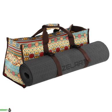 Сумка для фітнесу та йоги SP-Sport DoYourYoga Yoga bag FI-6971-3 бежевий-блакитний