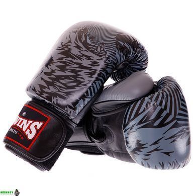 Рукавички боксерські шкіряні TWINS FBGVL3-50 Синій 14 унції WOLF 10-14oz