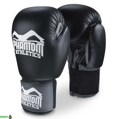 Боксерские перчатки Phantom Ultra Black 16 унций (капа в подарок)