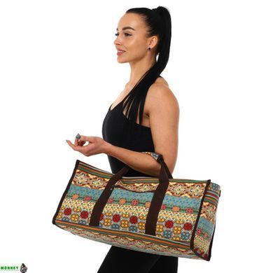 Сумка для фітнесу та йоги SP-Sport DoYourYoga Yoga bag FI-6971-3 бежевий-блакитний
