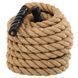 Канат спортивний для лазіння з кріпленням COMBAT BATTLE ROPE Zelart FI-0909-12 12м коричневий