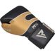 Рукавички боксерські RDX Leather Black Gold 16 ун.