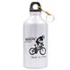 Пляшка для води алюмінієва спортивна з карабіном SP-Planeta 400 мл 370-01 SPORTS (кольори в асортименті)