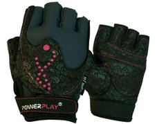 Перчатки для фитнеса и тяжелой атлетики PowerPlay 1744 женские черные XS