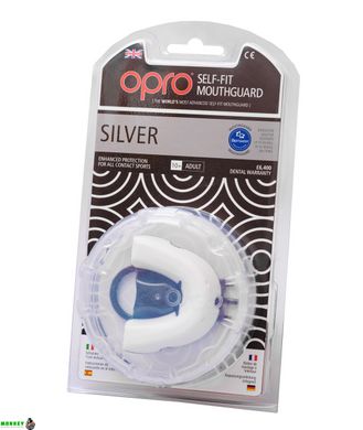 Капа OPRO Silver White/Black (art.002189006)