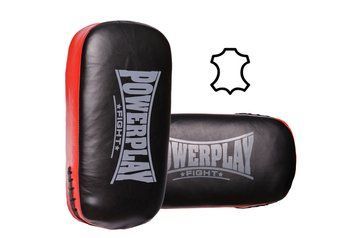 Пади для тайського боксу PowerPlay 3064 чорно-червоні шкіра