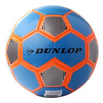 Футбольный мяч Dunlop Football голубой+оранжевый