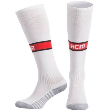 Гетры футбольные детские клубные AC MILAN HOME 2020 SPOINT ETM2005-ACM1 размер 32-39 белый