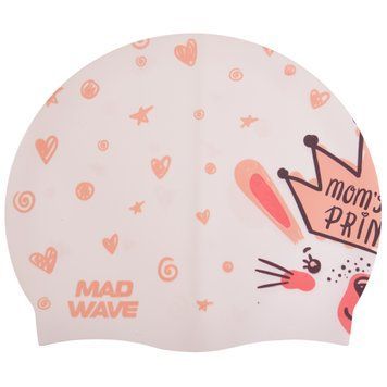 Шапочка для плавання дитяча MadWave Junior LITTLE BUNNY M057913 Білий
