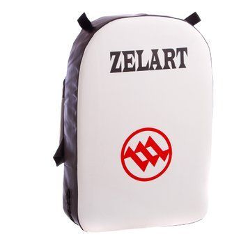 Макивара пряма Zelart ZB-6108 52x35x10см 1шт білий-чорний
