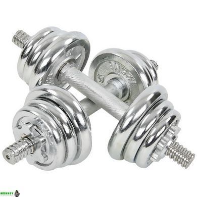 Гантели разборные хромированные KIS TA-8210-13 2шт по 6,5кг