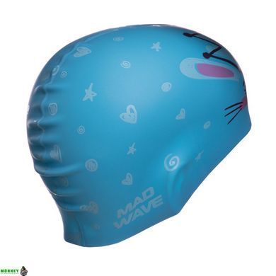 Шапочка для плавання дитяча MadWave Junior LITTLE BUNNY M057913 Білий