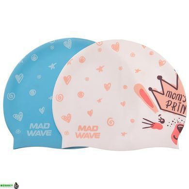 Шапочка для плавання дитяча MadWave Junior LITTLE BUNNY M057913 Білий