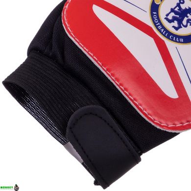 Воротарські рукавиці дитячі CHELSEA BALLONSTAR FB-0028-01 розмір 5-8 червоний-білий-чорний