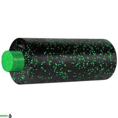 Массажный набор PowerPlay PP_4015 EPP Foam Roller Set 4in1 (2-я роллы + 2-я мячи) Черно-зеленый