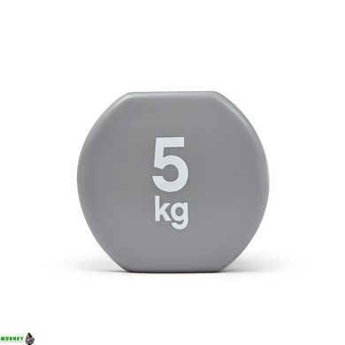 Гантели для фитнеса Reebok Dumbbells серый Уни 5 кг