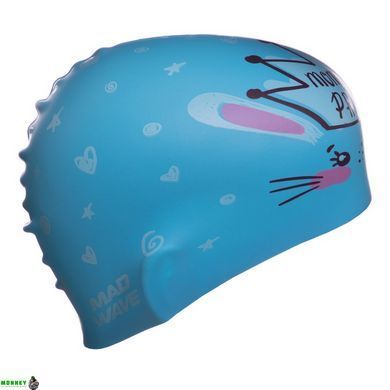 Шапочка для плавання дитяча MadWave Junior LITTLE BUNNY M057913 Білий