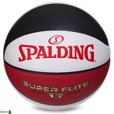 М'яч баскетбольний SPALDING 76929Y SUPER FLITE №7 білий-червоний