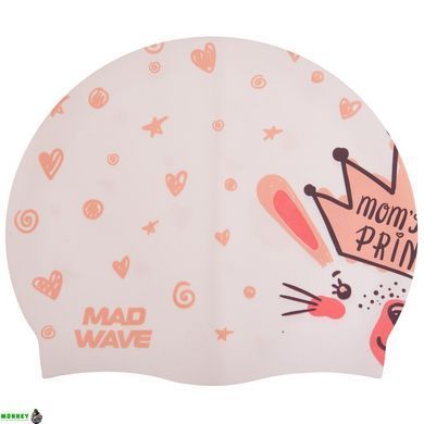 Шапочка для плавання дитяча MadWave Junior LITTLE BUNNY M057913 Білий