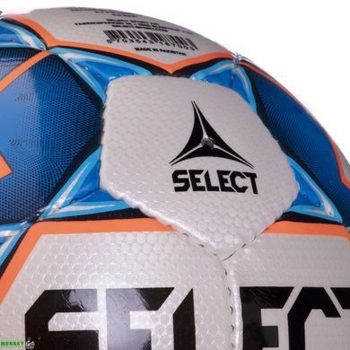 Мяч футзальный №4 SELECT FUTSAL MIMAS IMS (FPUS 1300, белый-синий-оранжевый)