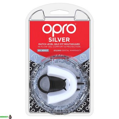 Капа OPRO Silver White/Black (art.002189006)