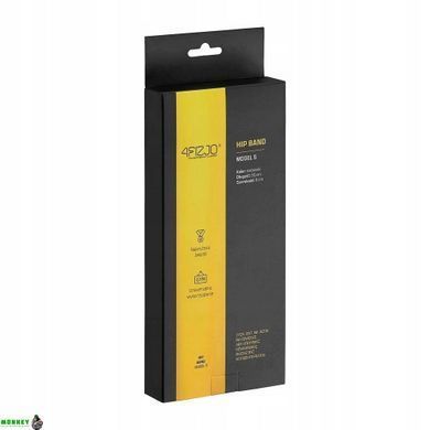 Резинка для фітнесу та спорту із тканини 4FIZJO Hip Band 10-15 кг Black/Yellow (P-5907739310309)