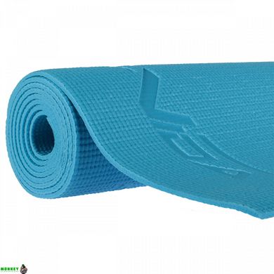 Коврик спортивный SportVida PVC 4 мм для йоги и фитнеса SV-HK0051 Blue