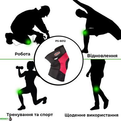 Наколінник спортивний Power System Neo Knee Support PS-6012 Black/Red M