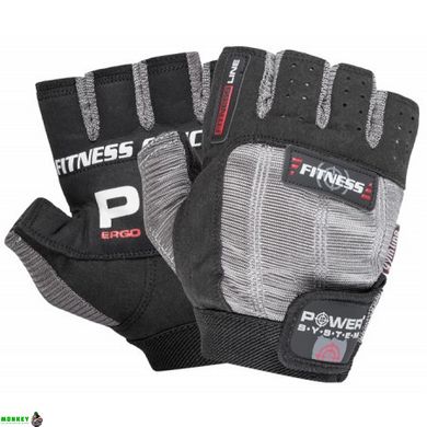Перчатки для фитнеса и тяжелой атлетики Power System Fitness PS-2300 Grey/Black XS