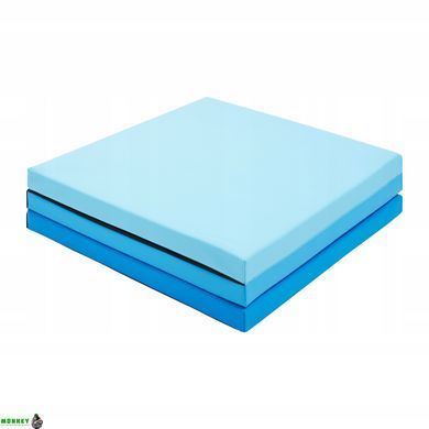 Мат гімнастичний складний 4FIZJO 180 x 60 x 5 см Blue/Sky Blue (P-5907739319685)