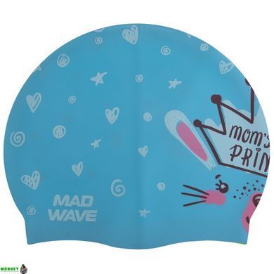 Шапочка для плавання дитяча MadWave Junior LITTLE BUNNY M057913 Білий