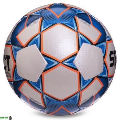 Мяч футзальный №4 SELECT FUTSAL MIMAS IMS (FPUS 1300, белый-синий-оранжевый)